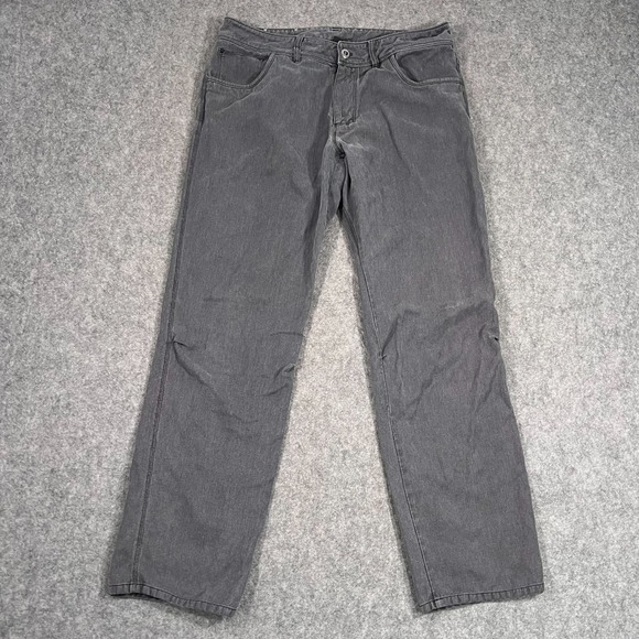 Patagonia Forge Grey Hemp Blend Overstone Straight Leg Pants Men's Size 34x32 - Picture 1 of 7